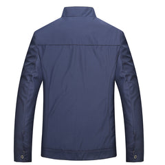 Stand Collar Jacket for Men - Business Casual Wear