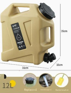 Portable Large Capacity Camping Water Tank with Tap