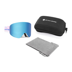 Snowledge Double-Layer Magnetic Ski Goggles for All