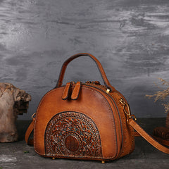 Multifunctional Vintage Leather Crossbody Tote Bag