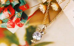 Owl Pendant Necklace - Choker Style