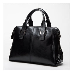 Fashionable Women's Leather Motorcycle Shoulder Bag