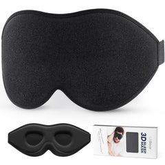 LitBear Sleep Mask for Side Sleeper Women Men Eye Mask for Sleeping Light Blocking 3D Contoured Cup Sleeping Mask Soft Breathable Sleep Eye Mask with Adjustable Elastic Strap for Flight Nap