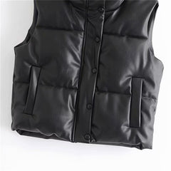 Fluffy Thick Down Vest for Women's Street Fashion