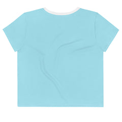 Women's Tropical Simple Wave Crop T-shirt