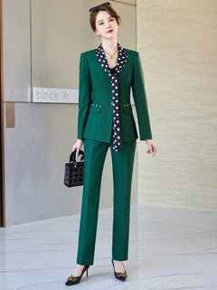 High Quality Red Formal Suit for Women Business Attire