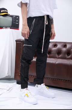 Magic Adhesive Cuff Pants, Workwear, Pocket Trousers