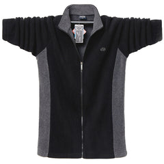 Men's Casual Outdoor Polar Fleece Jacket Plus Size
