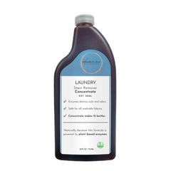 Naturally Its Clean Refill Enzymatic Laundry Stain Remover and Odor Eliminator| Fabric Safe Stain Sprayer Refill Removes Coffee Grease Wine Stubborn Stains and Odor | 24oz Concentrate