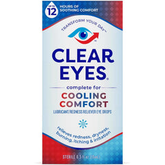 Clear Eyes Cooling Comfort Redness Relief Eye Drops 3 Count