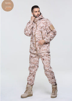 Men's Waterproof Camouflage Fishing Jacket and Pants Set