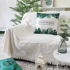 Modern Minimalist Sofa Cover and Casual Throw Blanket