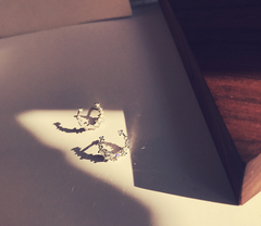 Sailor Moon Zircon Earrings - Moon Studs