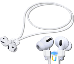 AirPod Strap with MagneticAirPod Lanyard Anti-Lost Cord for Sports Anti-Loss AirPod Accessories Compatible with AirPods 4 Case 2024 AirPod Pro 2nd/1st AirPod 3 AirPod 2/1- White 1 Pack