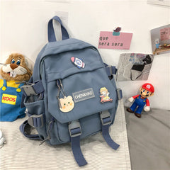 Trendy Mini Canvas Backpack for Girls - Versatile Style