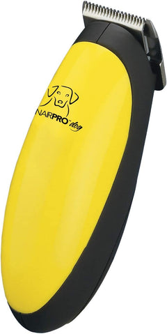 CONAIRPRO Dog & Cat Dog Trimmer for Grooming At-Home Palm Sized Micro Trimmer Battery Operated Yellow