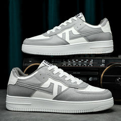 Casual Men's Vulcanized Sneakers - Colorful Canvas Shoes