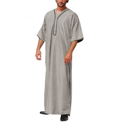2024 Men’s Loose Long Robe Button Shirt - Arabic Style
