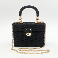 Handcrafted Straw Crossbody Bag for Women
