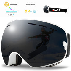 ELAX Double Layer Anti-Fog Ski Goggles for Snow Sports