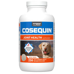 Nutramax Laboratories Cosequin Maximum Strength Joint Health Supplement for Dogs - With Glucosamine Chondroitin and MSM 250 Chewable Tablets