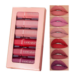 Matte Waterproof Six Lipstick Gift Box Set
