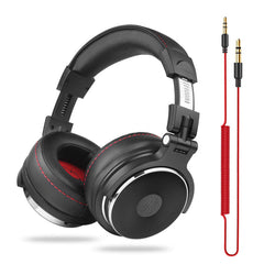 50mm Over-Ear Wired Monitor Headphones with Mic