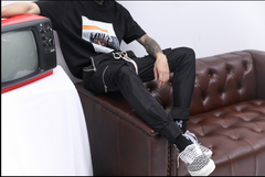 Magic Adhesive Cuff Pants, Workwear, Pocket Trousers