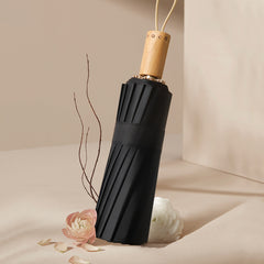 Retro Windproof UV-Resistant 16-Rib Folding Umbrella