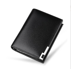 Men's Leather Wallet with Multi-Card Slots (One Piece)