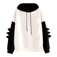 Dinosaur Cartoon Hoodie for Women - Winter Casual Wear