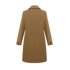 Mid-Length Wool Blend Trench Coat Outerwear