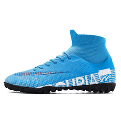 Men's White Football Shoes for Artificial Grass Training