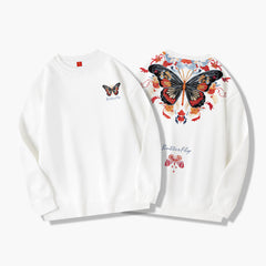 Autumn Chinese Style Zhuangzi Dream Butterfly Sweatshirt