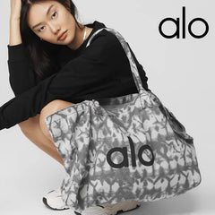 Alo Yoga Canvas Shoulder Bag for Gym and Shopping