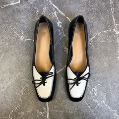 Women's Mixed Color Flat Oxford Shoes for Casual Style