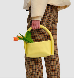 Cylindrical Handle Small Single Shoulder Handbag