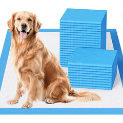 JollyMate Dog Pee Pads Extra Large 36"x36" XX-Large Puppy Training Pads with Adhesive Tabs 6 Layers Thick Super Absorbent Leak-Proof Quick-Dry Potty Pads for Dogs and Puppies (30 Count)