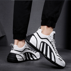 Lightweight High-Top Men's Casual Sports Leather Shoes