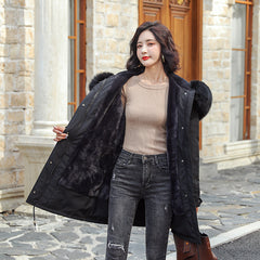 Mid-Length Cotton Down Jacket Coat