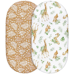 Elastic Printed Fitted Sheet for Baby Cradle & Changing Table