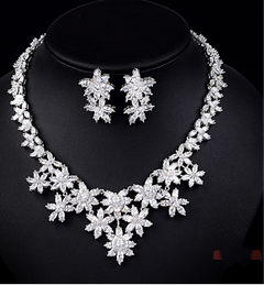 Elegant Necklace and Earring Set for Brides