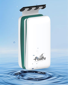 Pawfly Strong Magnetic Fish Tank Cleaner Aquarium Magnetic Glass Cleaner Brush with 2 Detachable Scrapers Floating Scrubber Brush Cleaning Tool for 1/4-1/2 Inch Thick Glass