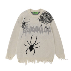 Men's Spider Web Brocade Sweater