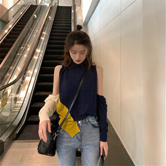 Loose Shoulder Knit Base Top