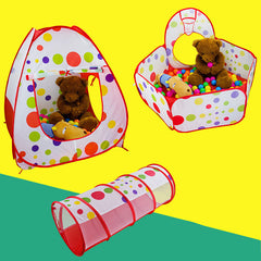 Three-Piece Children's Playhouse Tent Set