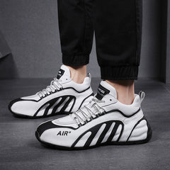 Lightweight High-Top Men's Casual Sports Leather Shoes