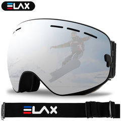 ELAX Double Layer Anti-Fog Ski Goggles for Snow Sports