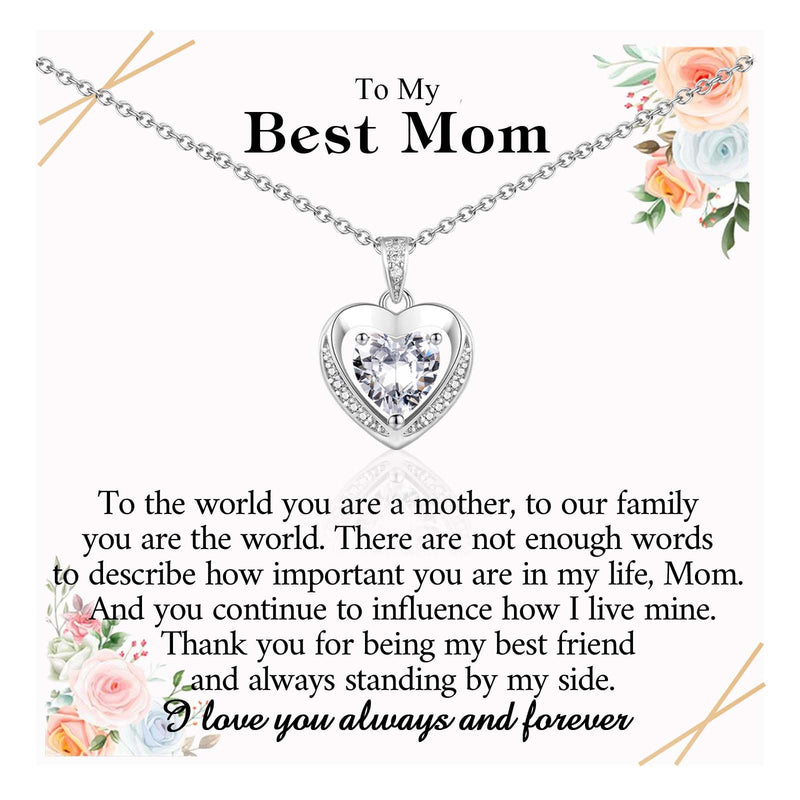ACOGVN Necklace Gifts for Mom Christmas Birthday Valentines Day Mothers Day Gifts Stocking Stuffers for Mom Women Trendy Hearts Necklace Jewerly Gifts Presents for Mom Mother from Daughter Son