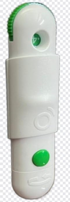 Generic Lancing Device with Free 10 LANCETS. White